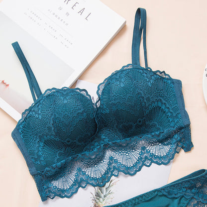 Lace Edge Wireless Sexy Palm Cup Bra for Comfort