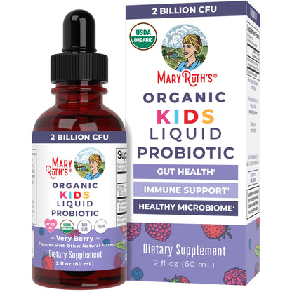 Ages 4+ Gut Health & Immune Support Supplement, Overall Health, Vegan